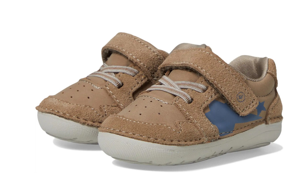 Stride Rite Boys SM Waverly Baby - Toddler Shoes Size 4 WIDE Walnut Brown NIB